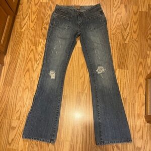 Distressed Abercrombie and Fitch Y2K Denim Jeans